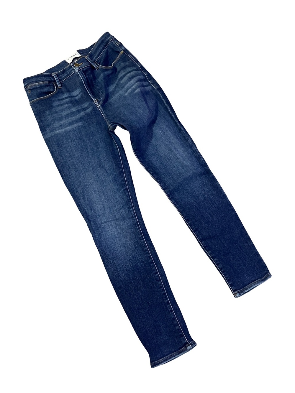 FRAME Le High Skinny Crop Jeans Size 29 Dark Wash High Rise Denim